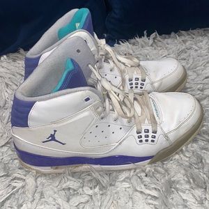 Purple & blue Jordans